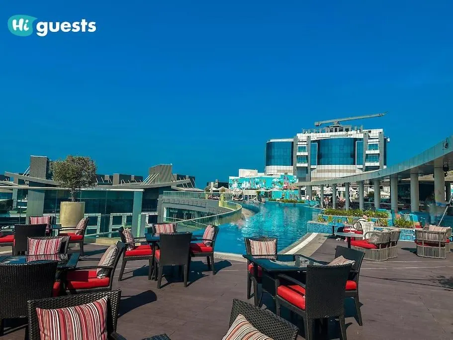 Apartment Higuests - Palm Jumeirah Studio With Roof Top Infinity Pool Dubai