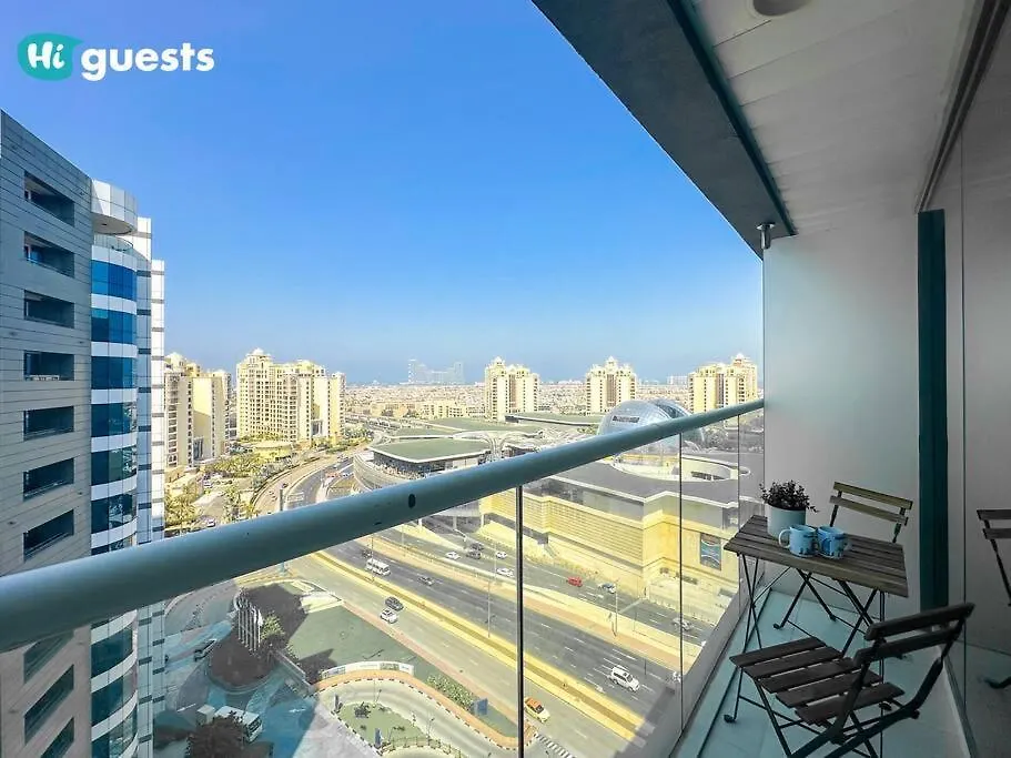 Higuests - Palm Jumeirah Studio With Roof Top Infinity Pool Dubai